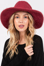 Burgundy Fairbanks Fuzzy Fedora - Wholesale Accessory Market