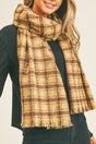 Prescott Plaid Scarf, Lemon - Wholesale Accessory Market