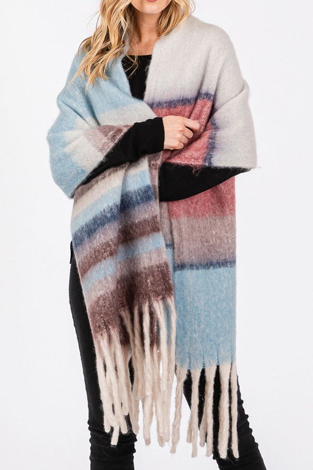 Cabin Comfort Scarf, Blue - Wholesale Accessory Market