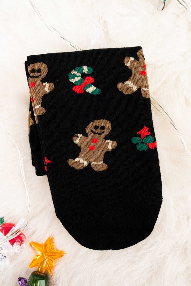 Baking Spirits Bright Black Socks - Wholesale Accessory Market