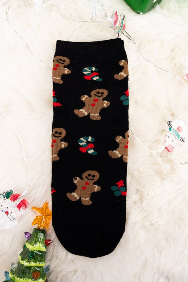 Baking Spirits Bright Black Socks - Wholesale Accessory Market