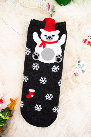 Winder Wonderland Bear Socks - Wholesale Accessory Market