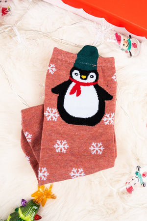 Let It Snow Penguin Socks - Wholesale Accessory Market