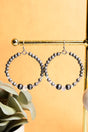 Smoketown Iridescent Bead and Silver Pearl Earrings - Wholesale Accessory Market