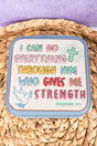 Light Blue 'I Can Do Everything' Small Travel Jewelry Box - Wholesale Accessory Market