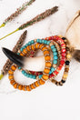 Estelle Jewel Tone Beaded Bracelet Set - Wholesale Accessory Market