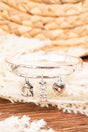 Another Word For Love Two - Tone Charm Stretch Bracelet - Wholesale Accessory Market