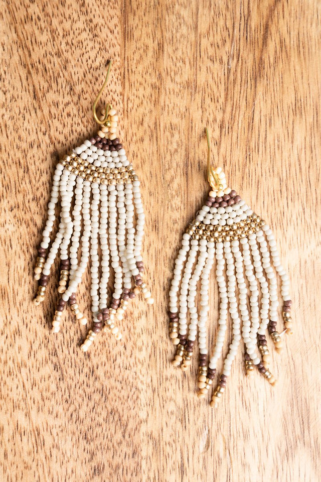 SALE! Corean Ivory Multi Seed Bead Earrings - Wholesale Accessory Market