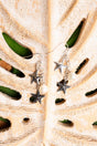 SALE! Silvertone Starfish & Pearl Charm Earrings - Wholesale Accessory Market