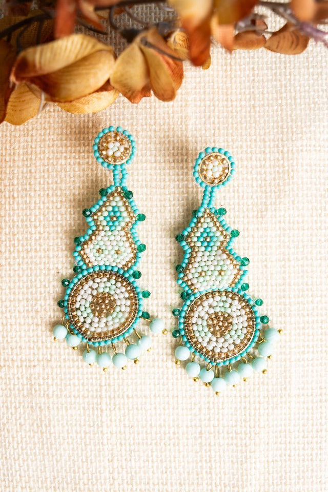 SALE! Mint Lexington Seed Bead Earrings - Wholesale Accessory Market