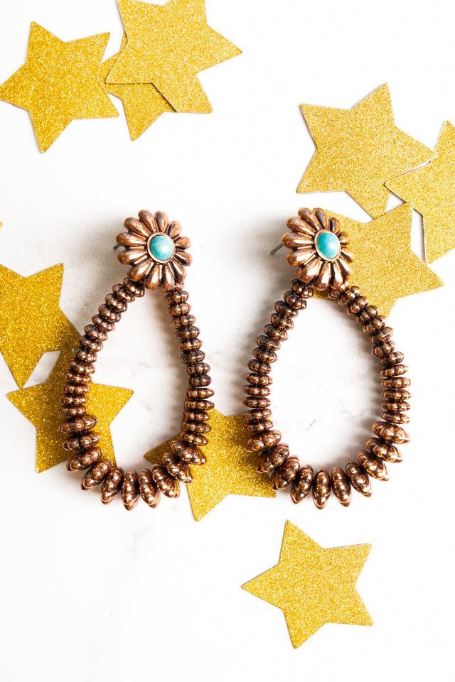 SALE! Mountain Creek Multi and Coppertone Teardrop Earrings - Wholesale Accessory Market