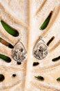 SALE! Silvertone Starfish Swirl Teardrop Earrings - Wholesale Accessory Market