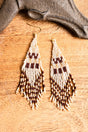 SALE! Big Horn Canyon Ivory Seed Bead Fringe Earrings - Wholesale Accessory Market