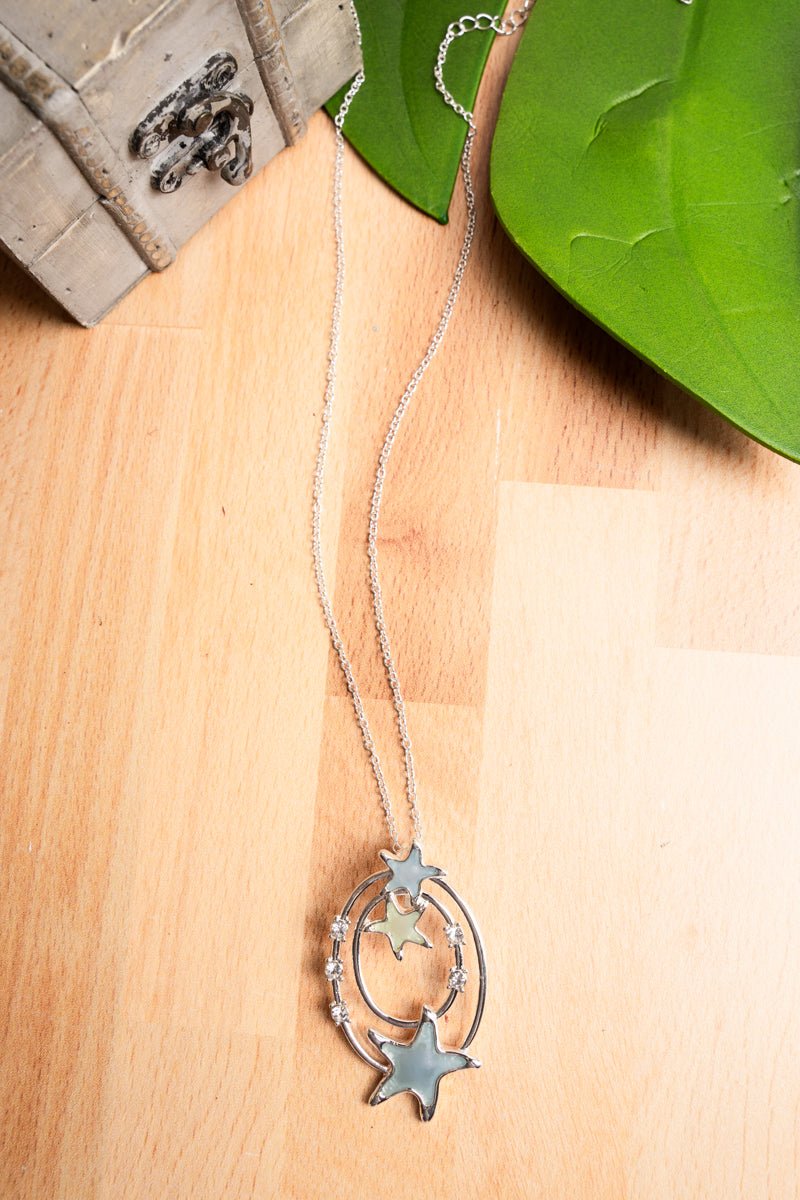 SALE! Nori Starfish Double Oval Necklace - Wholesale Accessory Market