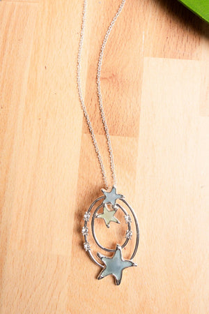 SALE! Nori Starfish Double Oval Necklace - Wholesale Accessory Market