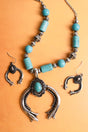 SALE! Turquoise Spanish Valley Naja Beaded Necklace and Earring Set - Wholesale Accessory Market