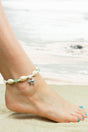 SALE! Silvertone Starfish Cowrie Shell Beaded Anklet - Wholesale Accessory Market