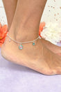 SALE! Flamingo Disk Silvertone Anklet - Wholesale Accessory Market