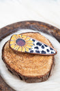 Josie Sunflower Tooled Hair Barrette - Wholesale Accessory Market