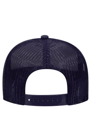 OTTO Navy with White Foam Front Mid Profile Trucker Hat - Wholesale Accessory Market