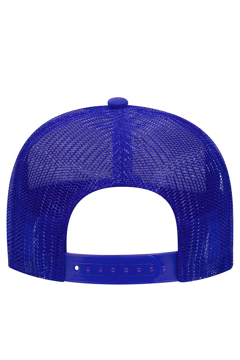 OTTO Red, White, & Blue Foam Front Mid Profile Trucker Hat - Wholesale Accessory Market