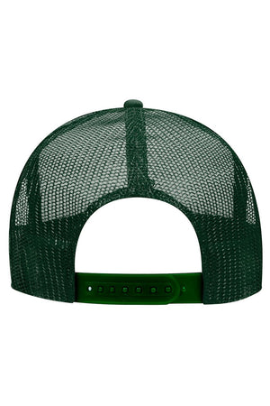 OTTO Dark Green with White Foam Front High Crown Trucker Hat - Wholesale Accessory Market