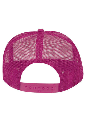 OTTO Hot Pink with White Foam Front High Crown Trucker Hat - Wholesale Accessory Market