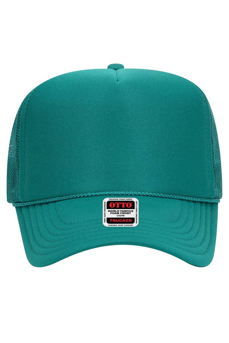 OTTO Jade Foam Front High Crown Trucker Hat - Wholesale Accessory Market