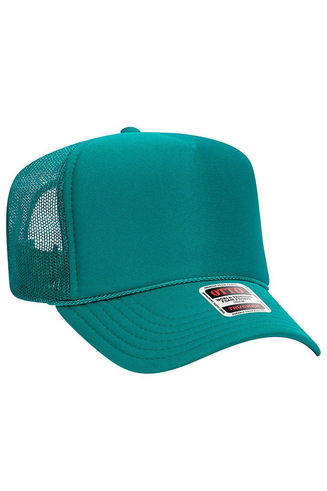 OTTO Jade Foam Front High Crown Trucker Hat - Wholesale Accessory Market