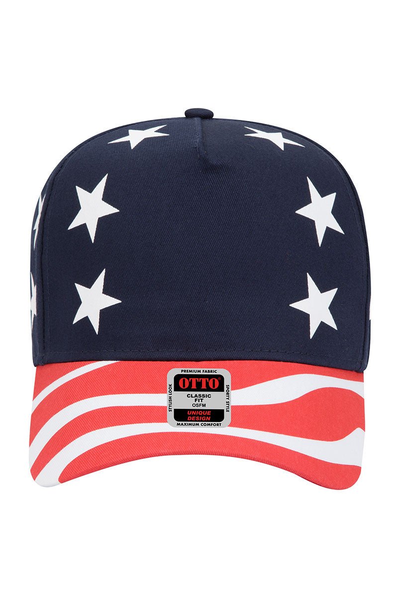 OTTO United States Flag Mid Profile Baseball Cap - Wholesale Accessory Market