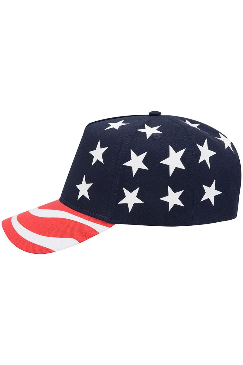 OTTO United States Flag Mid Profile Baseball Cap - Wholesale Accessory Market