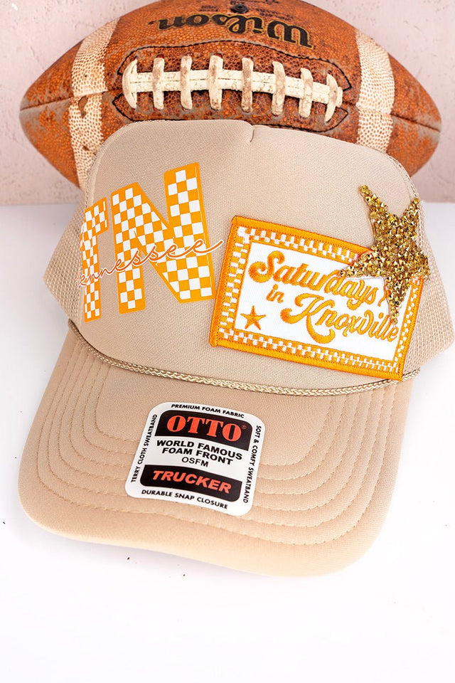 TN Saturdays In Knoxville Otto Khaki Trucker Hat - Wholesale Accessory Market