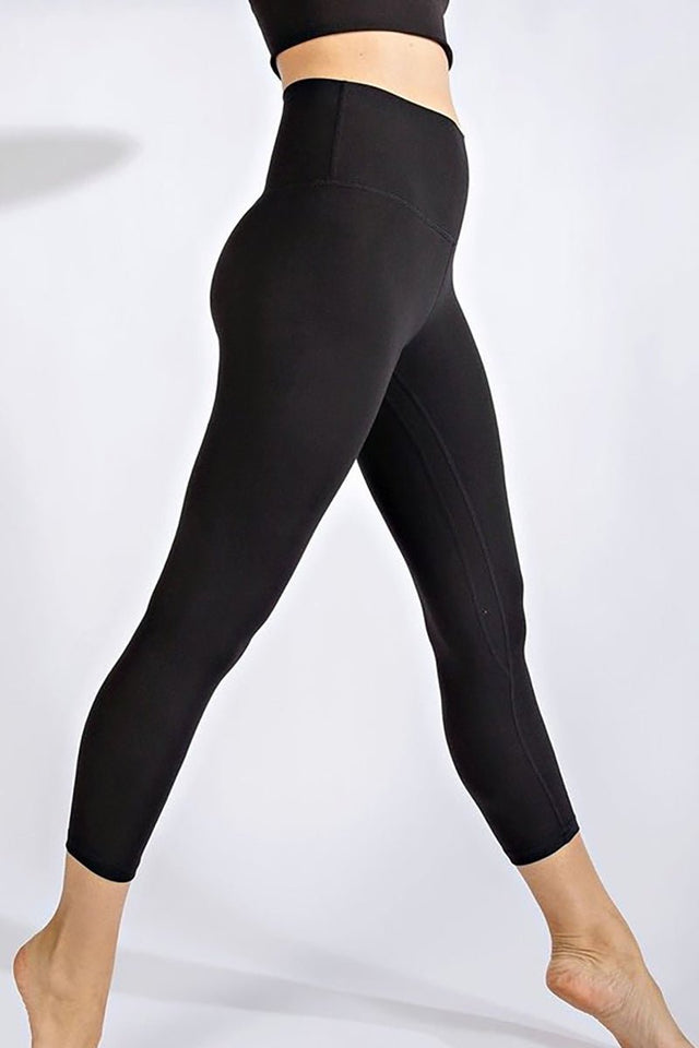 On The Go Black Capri Butter Leggings - Wholesale Accessory Market