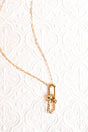 Crystal Avenue Holding Hands Crystal Goldtone Necklace - Wholesale Accessory Market