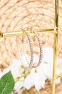 Crystal Avenue Inside - Out Goldtone Crystal Hoop Earrings - Wholesale Accessory Market