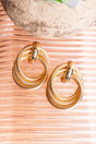 Crystal Avenue Make Things Happen Goldtone Earrings - Wholesale Accessory Market