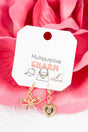 Crystal Avenue Gemma Heart & Bow Charm 2 Piece Set - Wholesale Accessory Market