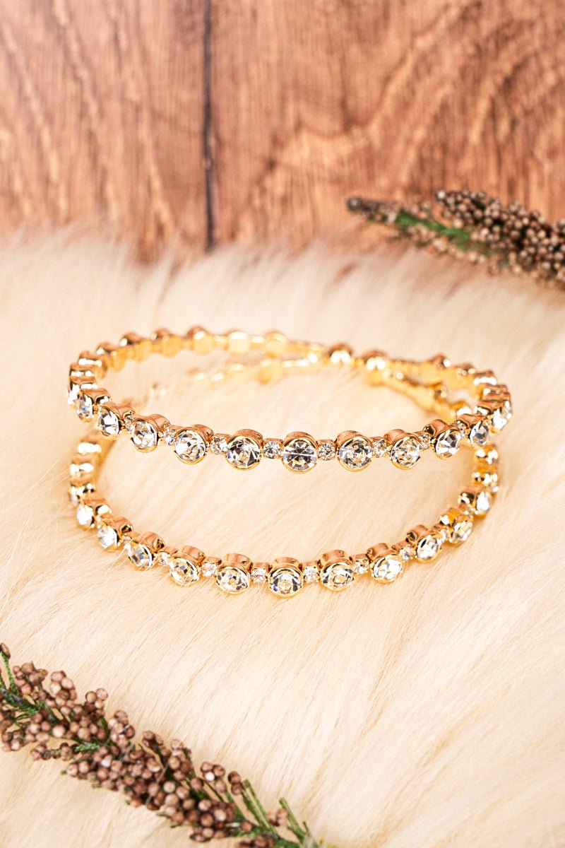 Crystal Avenue Bianca Cubic Zirconia Goldtone Bracelet - Wholesale Accessory Market