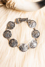 TIPI Buffalo Coin Silvertone Magnetic Bracelet - Wholesale Accessory Market