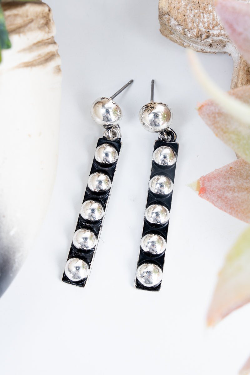 TIPI Prairie Peak Silvertone Studded Earrings - Wholesale Accessory Market