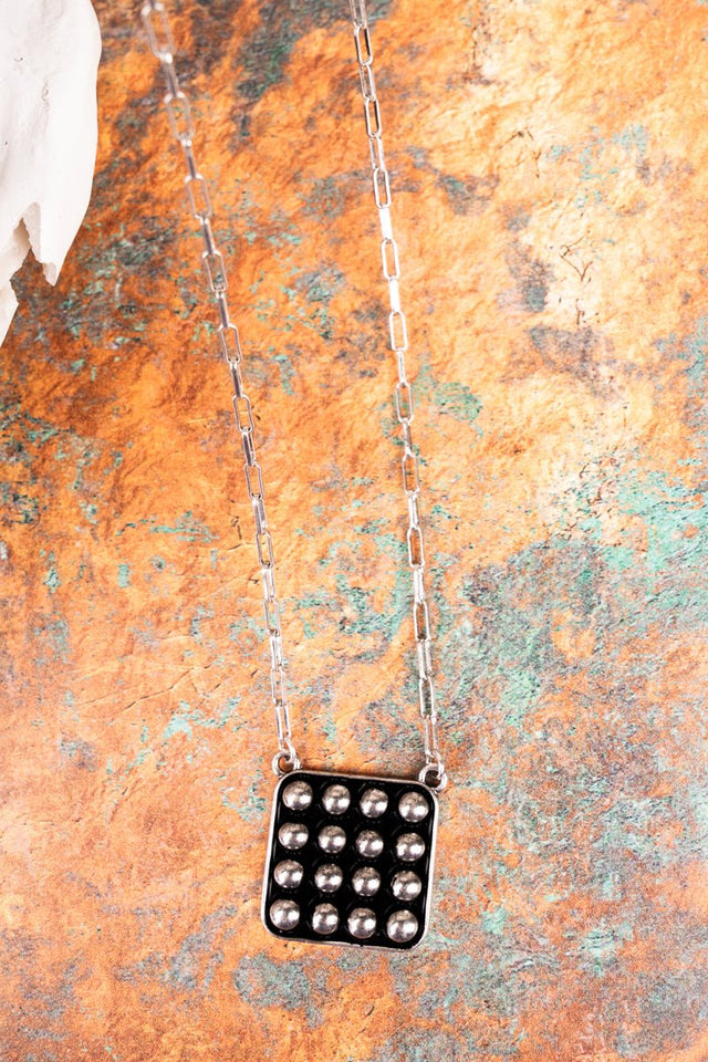 TIPI Rock The Town Studded Silvertone Necklace - Wholesale Accessory Market