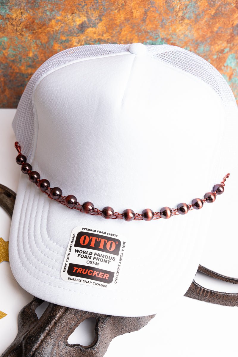 TIPI Cameron Copper Pearl & Link Hat Chain - Wholesale Accessory Market