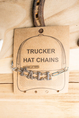 TIPI Yall Silvertone Trucker Hat Chain - Wholesale Accessory Market