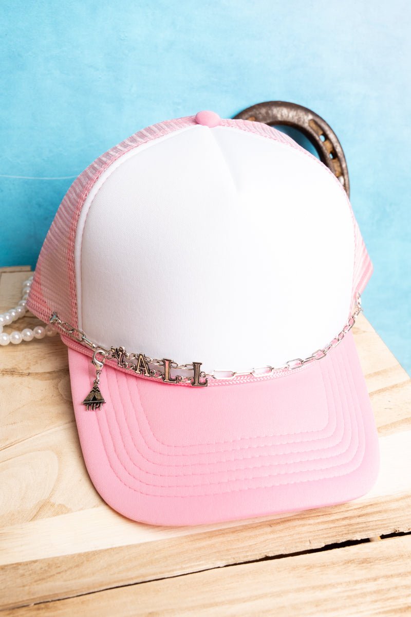 TIPI Yall Silvertone Trucker Hat Chain - Wholesale Accessory Market