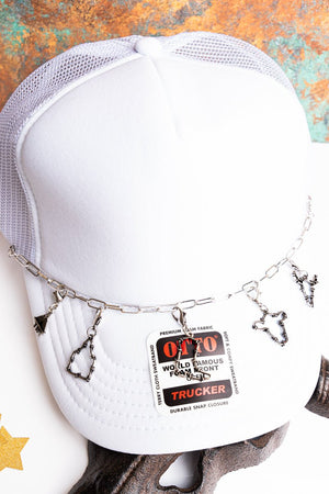 TIPI Madera Ranch Silvertone Charm Hat Chain - Wholesale Accessory Market