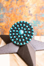 TIPI Bold and Brilliant Turquoise Large Disk Cuff Ring - Wholesale Accessory Market