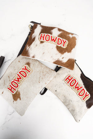 TIPI Howdy Cowhide Wristlet Clutch - Wholesale Accessory Market