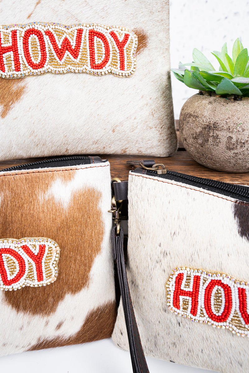 TIPI Howdy Cowhide Wristlet Clutch - Wholesale Accessory Market