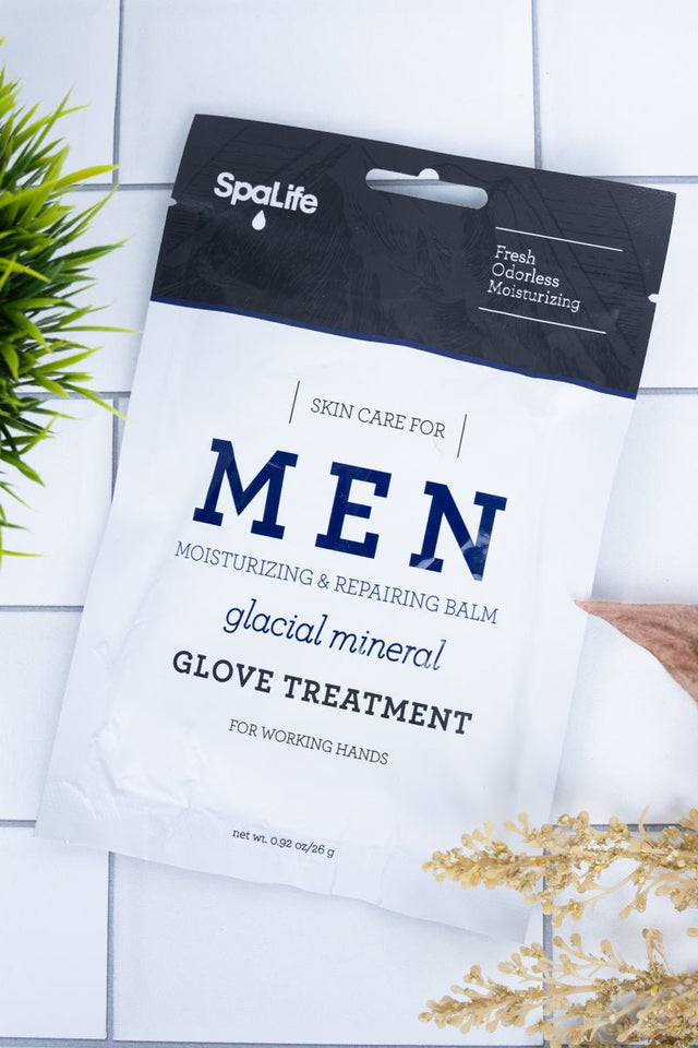 1 Pair Men's Glacial Mineral Hand Glove Treatment - Wholesale Accessory Market