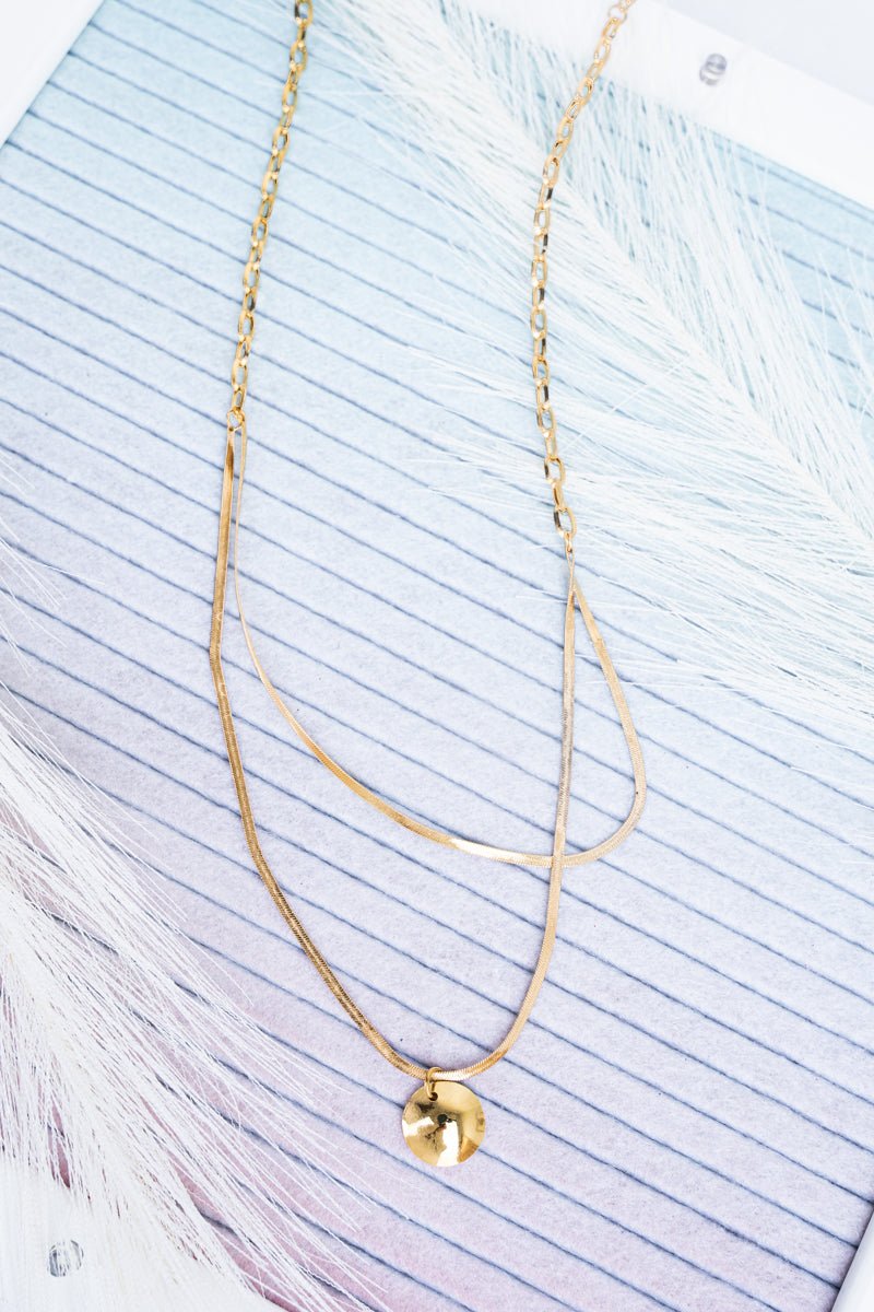 Viola Layla Goldtone Layered Chain Necklace - Wholesale Accessory Market